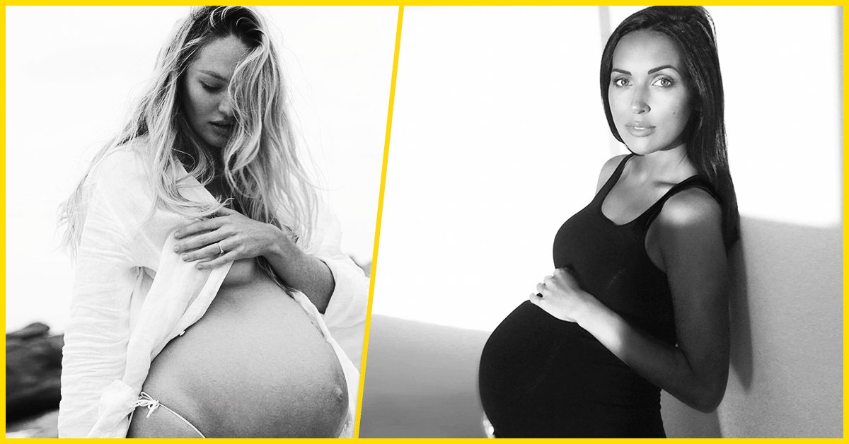 В декрете беременная сучка регулярно светит большими дойками