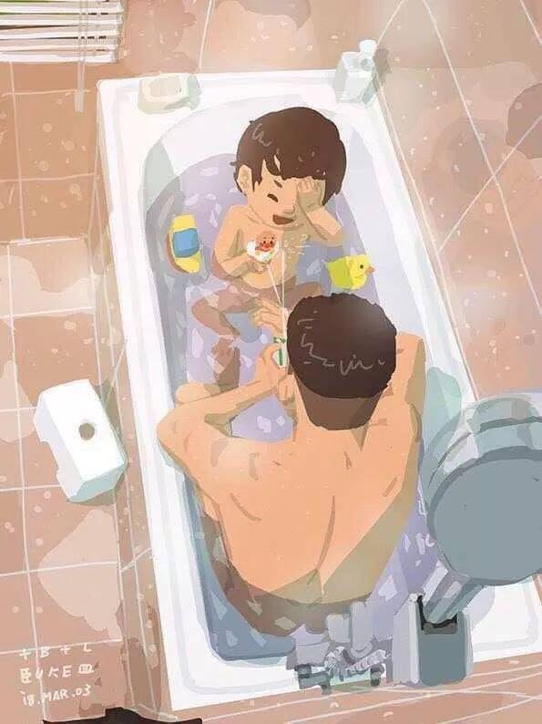 20 милых иллюстраций, которые показывают, что папа дарит любовь, а не просто жизнь