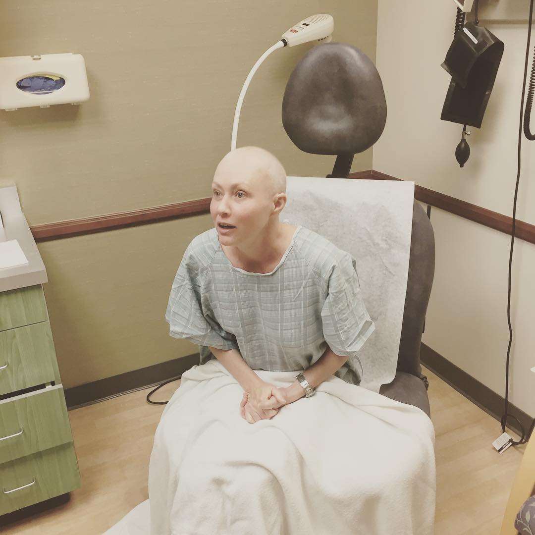 Шеннен Доэрти после химиотерапии