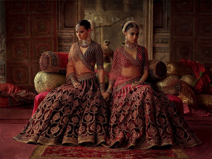 Современные индийские свадебные наряды. Фото