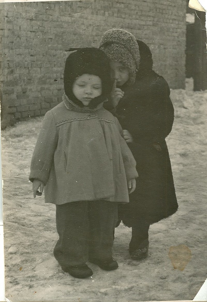 Советские дети зимой в детском саду