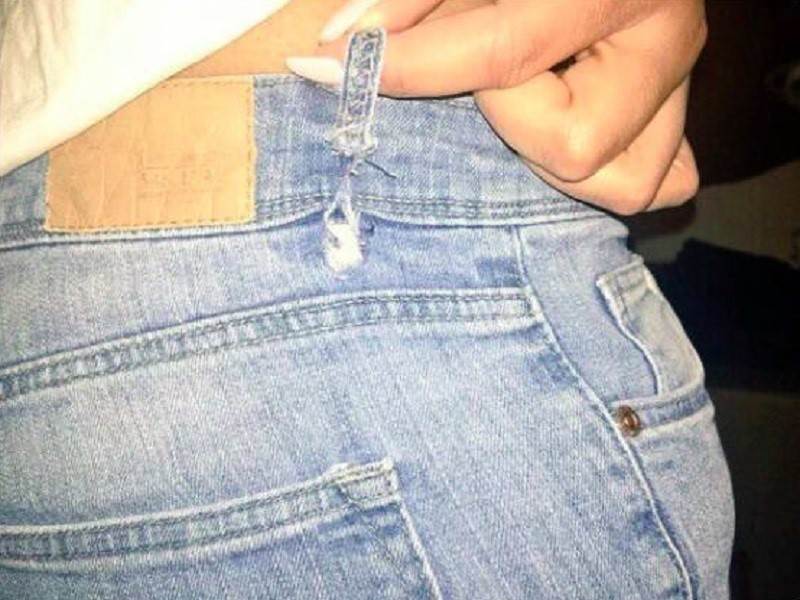 Натянутые джинсы