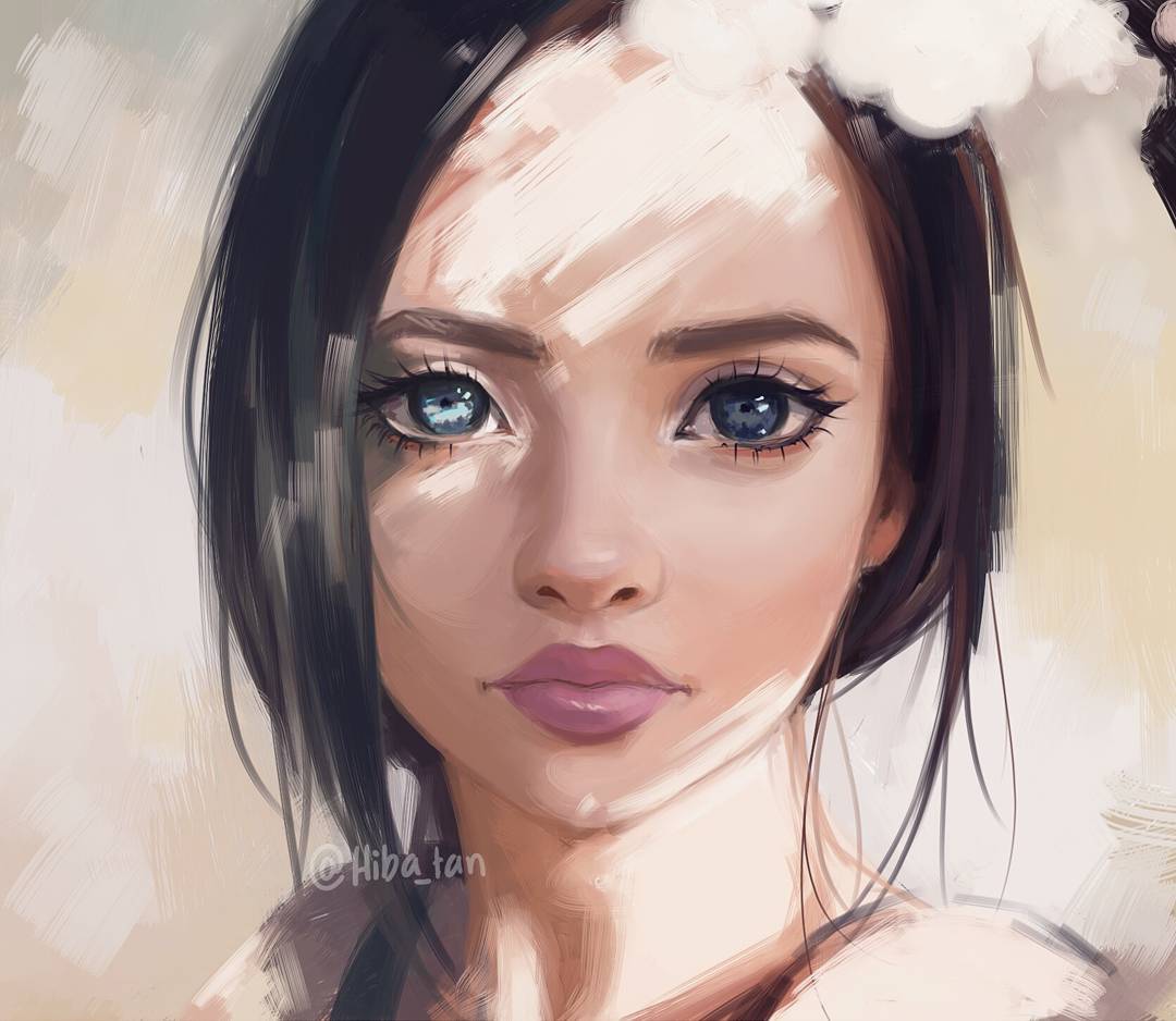 Аватарка девушка рисунок
