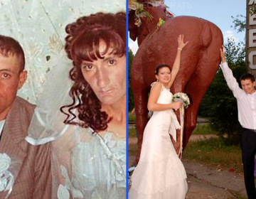 Permalink to 15 ужасных свадебных фото из российских деревень, которые надо...