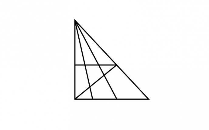 Головоломка посчитай сколько треугольников