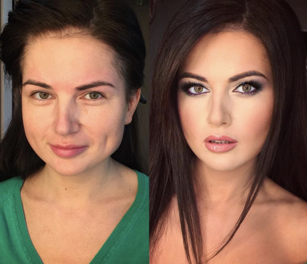 Изменить внешность фото до и после