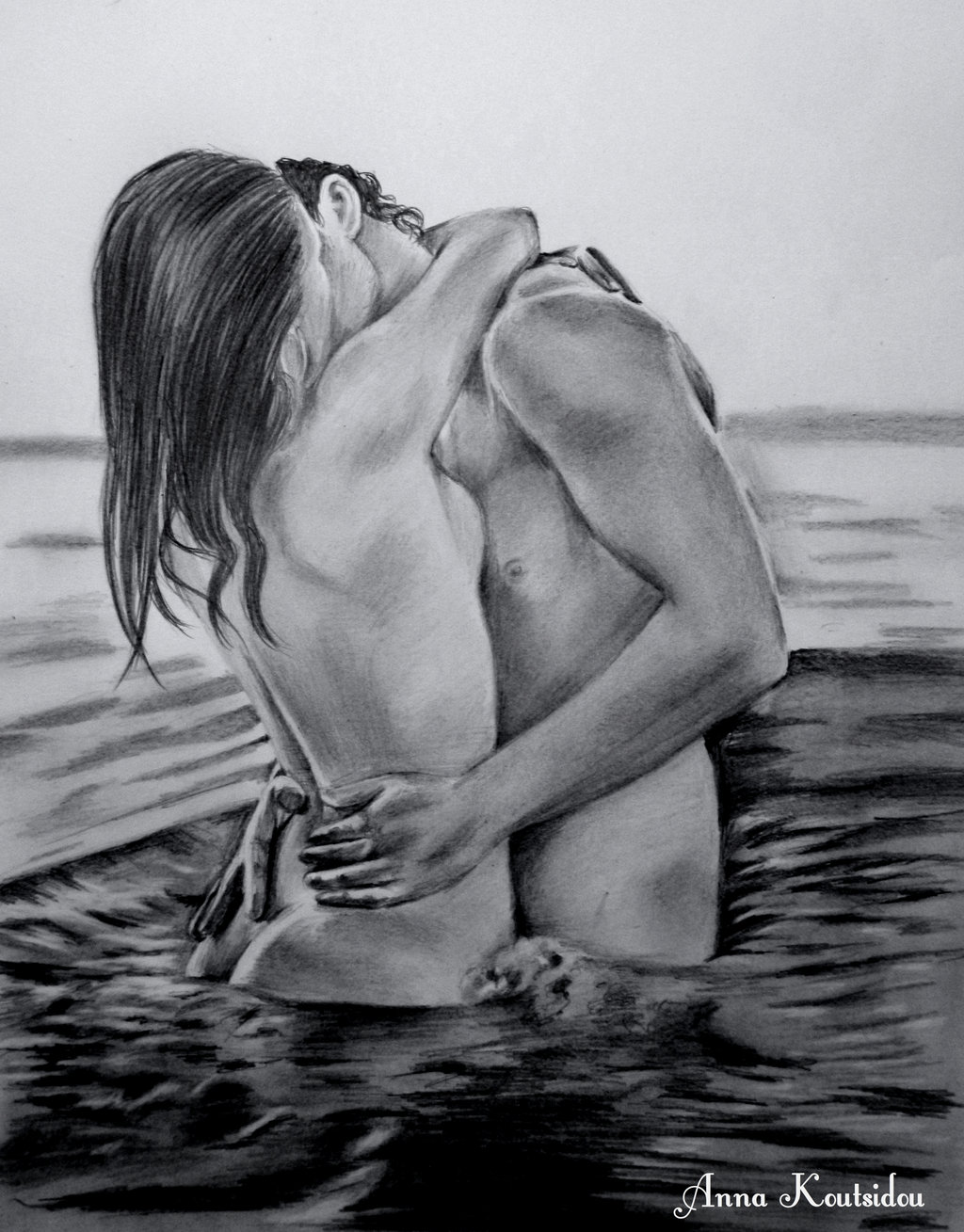 Анна Куциду является автором невероятно романтичных рисунков интимных пар, ...