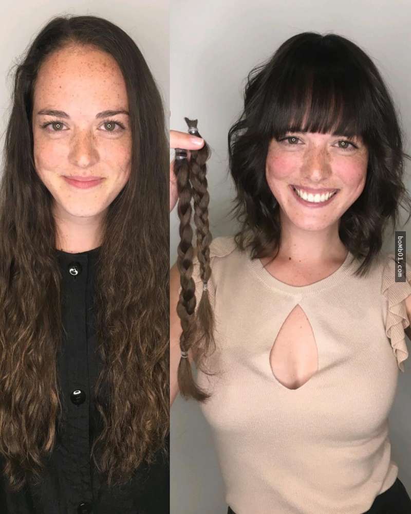 Волос жалко. Стрижки до и после. Волосы до и после стрижки. Девушки до и после стрижки. До и после стрижки длинных волос.
