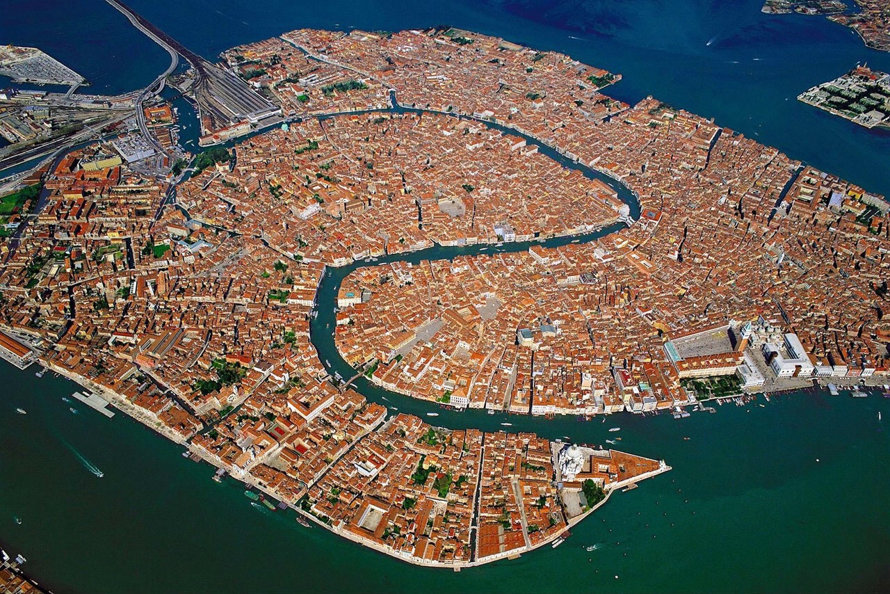 Венеция фото с высоты птичьего полета фото