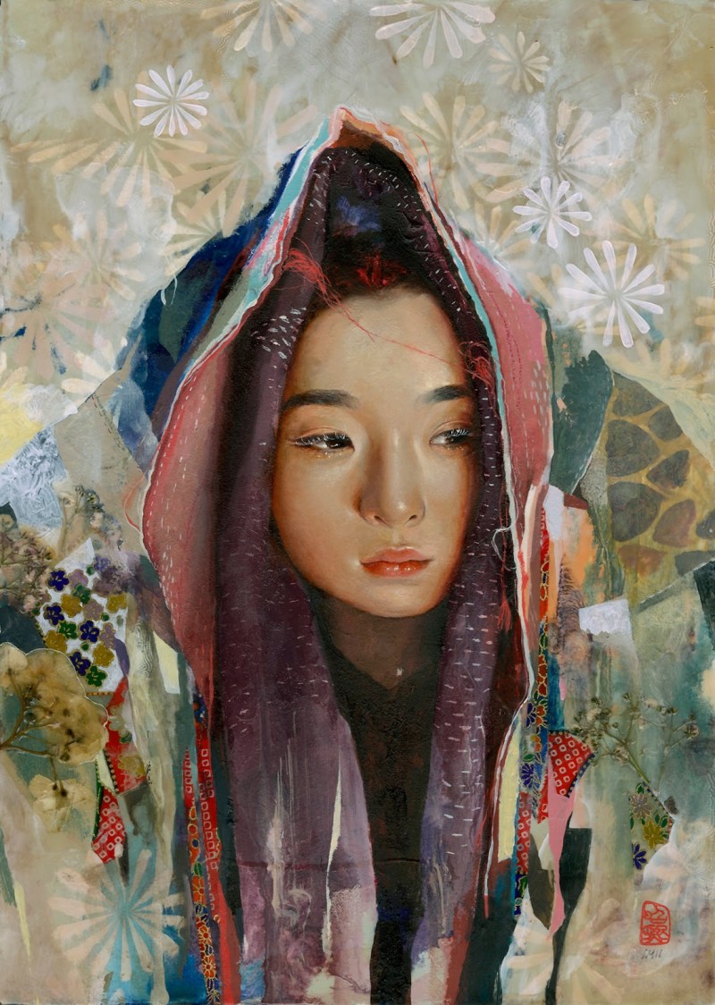 Корейская художница картины портреты