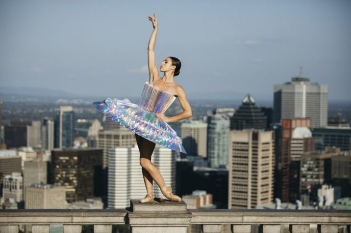 Канадские балерины оделись в бумажные наряды и сделали уникальную фотосессию